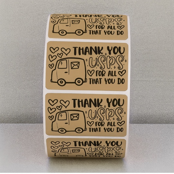 Thank You USPS Stickers – Mail Carrier Appreciation Labels for Packages 2" - Picture 11 of 11